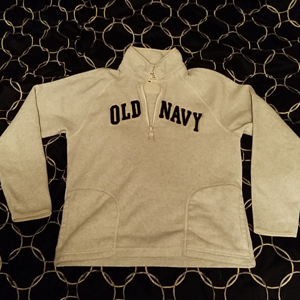 Old Navy 1/4 zip fleece pull-over sweater for men